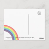 Yellow Labrador Trotting Memorial Postcard Postkarte (Rückseite)