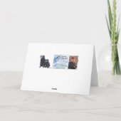 Yellow Labrador Valentine Puppy Feiertagskarte (Rückseite)