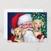 Yellow Labrador Weihnachten Weihnachten Weihnachte (Vorne/Hinten)