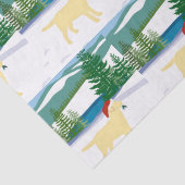 Yellow Labrador Weihnachtsansicht Seidenpapier (Detail)