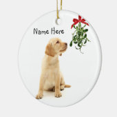 Yellow Labrador Weihnachtsschmuck (Links)