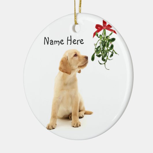 Yellow Labrador Weihnachtsschmuck (Links)