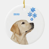 Yellow Labrador Weihnachtsschmuck (Hinten)