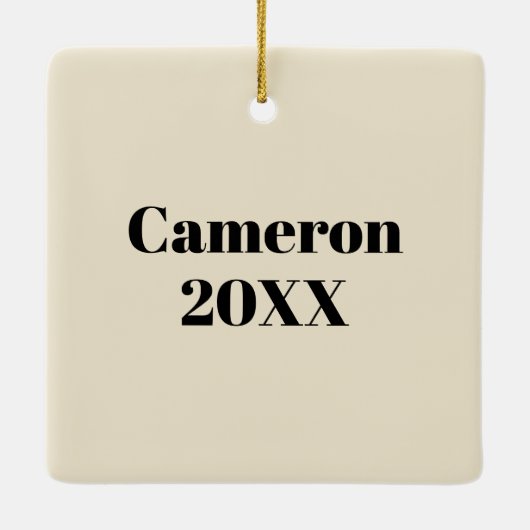 Yellow Labrador Wine Snob Keramikornament (Rückseite)