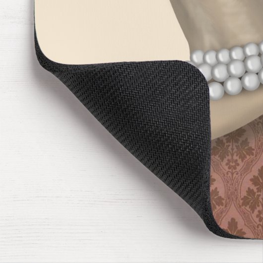 Yellow Labrador Wine Snob Mousepad (Ecke)