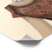 Yellow Labrador Wine Snob Poster (Ecke)