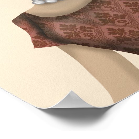 Yellow Labrador Wine Snob Poster (Ecke)