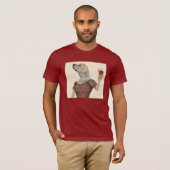 Yellow Labrador Wine Snob T-Shirt (Vorne ganz)