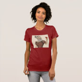 Yellow Labrador Wine Snob T-Shirt (Vorne ganz)