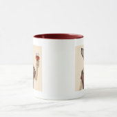 Yellow Labrador Wine Snob Tasse (Zentrum)