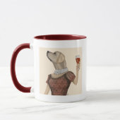 Yellow Labrador Wine Snob Tasse (Links)