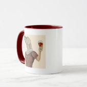 Yellow Labrador Wine Snob Tasse (Vorderseite Links)