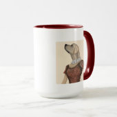 Yellow Labrador Wine Snob Tasse (VorderseiteRechts)