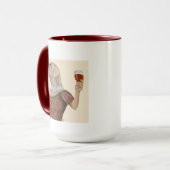 Yellow Labrador Wine Snob Tasse (Vorderseite Links)