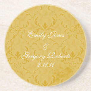 Yellow Lace Wedding Untersetzer