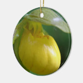 Yellow Lady Slipper Blume Ornament (Links)