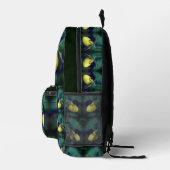 Yellow Lady Slipper Orchid Blume Personalisiert Bedruckter Rucksack (Rechts)