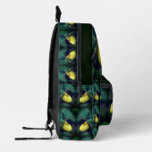 Yellow Lady Slipper Orchid Blume Personalisiert Bedruckter Rucksack (Links)