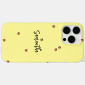 Yellow Ladybug Case-Mate iPhone Hülle (Rückseite (Horizontal))