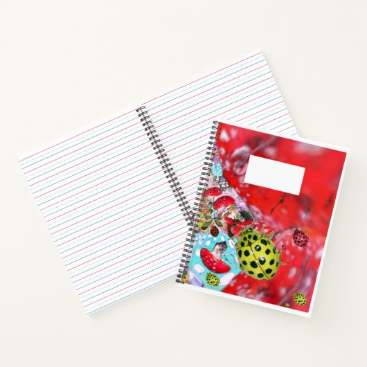 Yellow Ladybugs ABC Letter Tracing Notebook Notizblock (Innenseite)