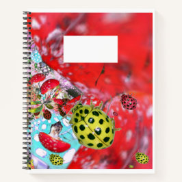 Yellow Ladybugs ABC Letter Tracing Notebook Notizblock