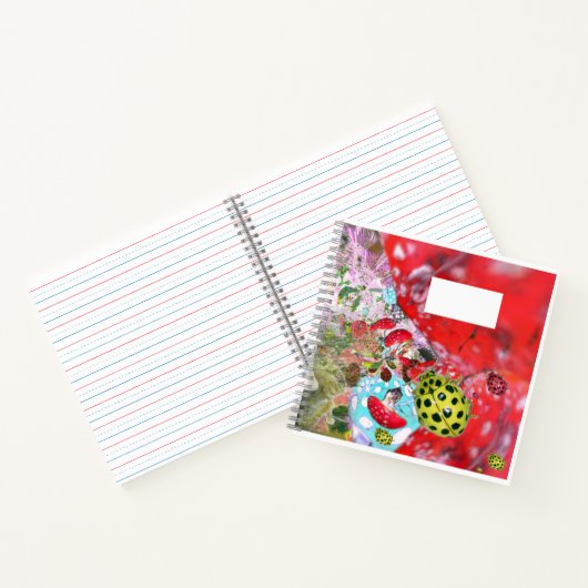 Yellow Ladybugs ABC Letter Tracing Notebook Notizblock (Innenseite)