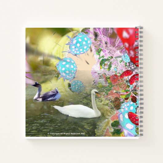 Yellow Ladybugs ABC Letter Tracing Notebook Notizblock (Rückseite)