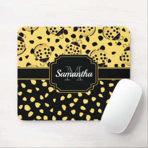 Yellow Ladybugs Mousepad
