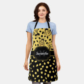 Yellow Ladybugs Schürze (Getragen)