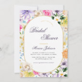 Yellow Lavender Summer Garden Bloom Brautparty Einladung (Vorderseite)