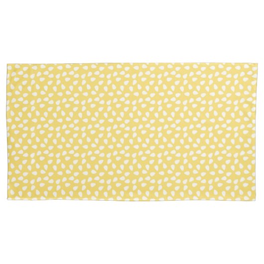 Yellow Leaves Pattern Pillowcase Kissenbezug (Vorderseite)