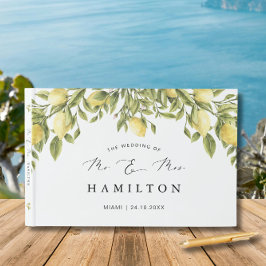 Yellow Lemon amalfi Küste Hochzeit Gästebuch