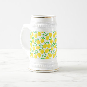 Yellow Lemon Beer Stein Bierglas