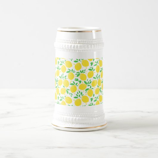 Yellow Lemon Beer Stein Bierglas (Mittel)