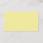 Yellow Lemon Blätter Wedding RSVP Online QR CODE Visitenkarte (Rückseite)