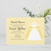 Yellow Lemon Custom Brautparty lädt ein Einladung (Stehend Vorderseite)