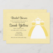 Yellow Lemon Custom Brautparty lädt ein Einladung (Vorne/Hinten)