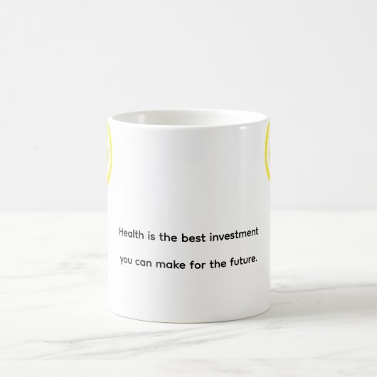 Yellow Lemon Custom Words Kaffeetasse (Mittel)