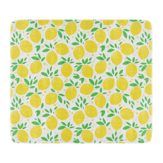Yellow Lemon Cutting Board Schneidebrett (Vorderseite)