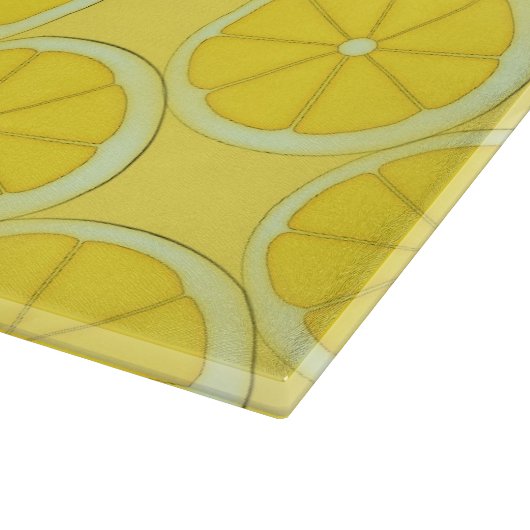 Yellow Lemon Design Kitchenette Schneidebrett (Ecke)