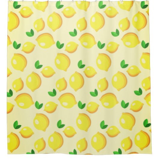 Yellow Lemon Duschvorhang (Vorderseite)