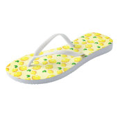 Yellow Lemon Flip Flops Badesandalen (Schrägansicht)