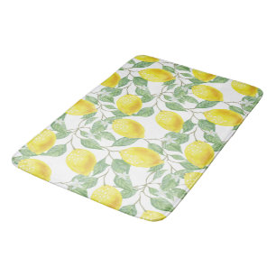 YELLOW LEMON FRESH PATTERN BAD MAT BADEMATTE