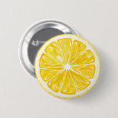 Yellow Lemon Fruit Button (Vorne & Hinten)