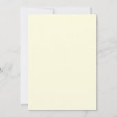 Yellow Lemon Garden Wedding Einladung (Rückseite)