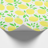 Yellow Lemon Geschenkpapier (Ecke)