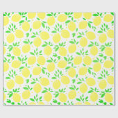 Yellow Lemon Geschenkpapier (Flach)