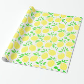 Yellow Lemon Geschenkpapier (Ungerollt)
