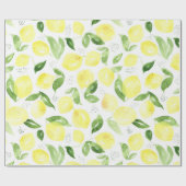 Yellow Lemon Geschenkpapier (Flach)
