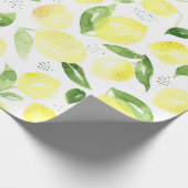 Yellow Lemon Geschenkpapier (Ecke)